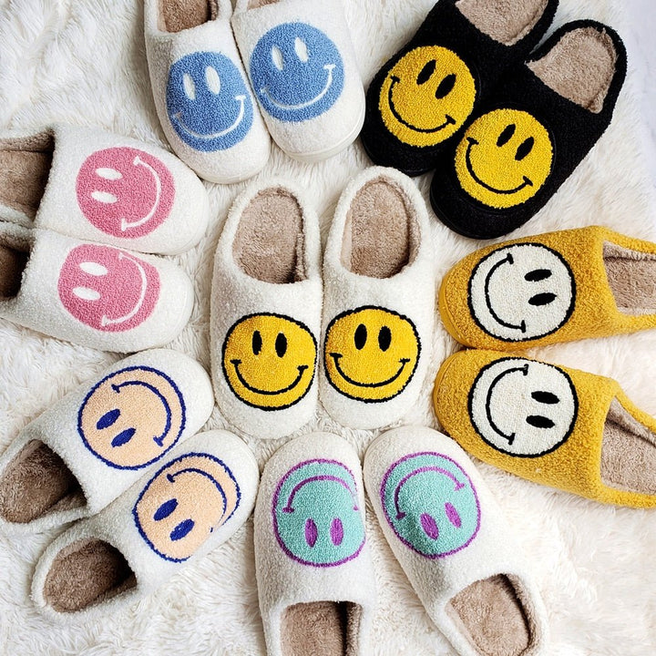Unisex Smiley Gesicht weiche Hausschuhe | Innen