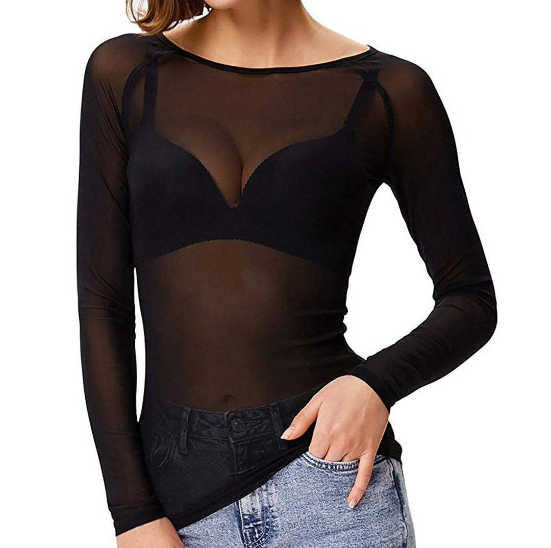 Stylisches transparentes Oberteil perfekt für Partys und Festivals.