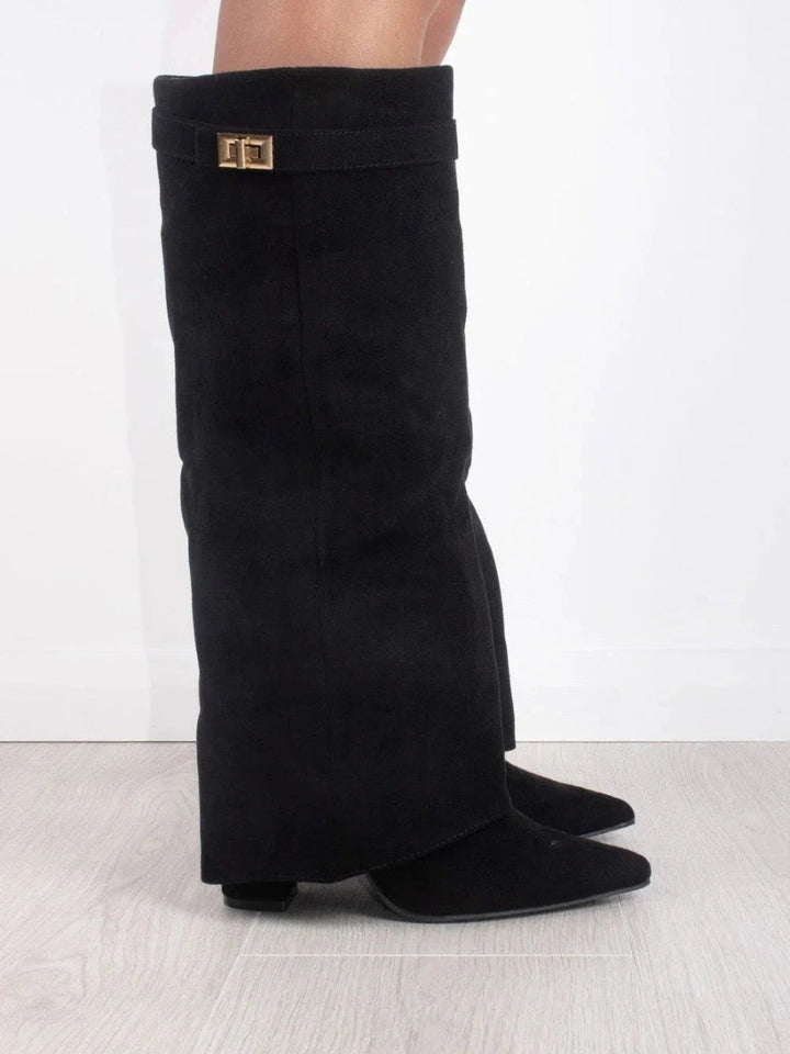 Kniehoch Winterstiefel Damen | Breite Ausbuchtung
